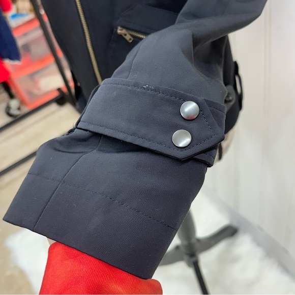 French Connection Black Moto/ Bomber Jacket Size 4 - Picture 6 of 7